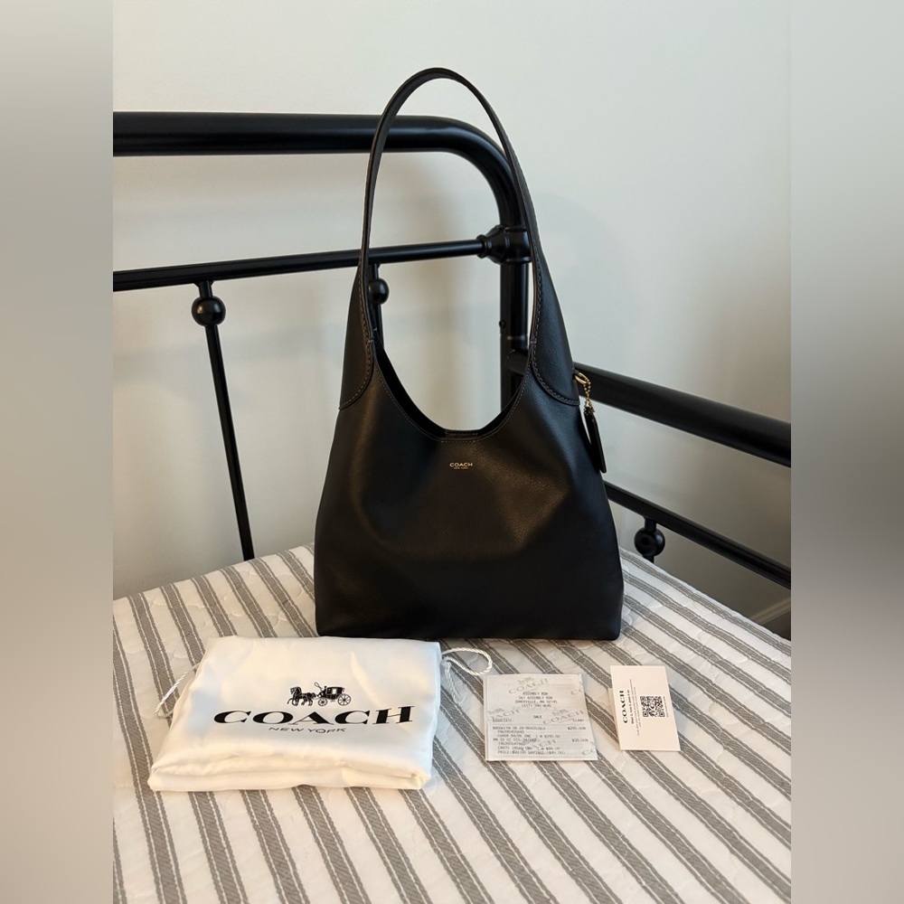 Coach Brooklyn 28 Bag Black/Brass CU068